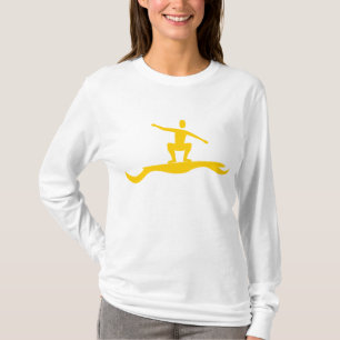Surfcijfer - Ambergeel T-shirt
