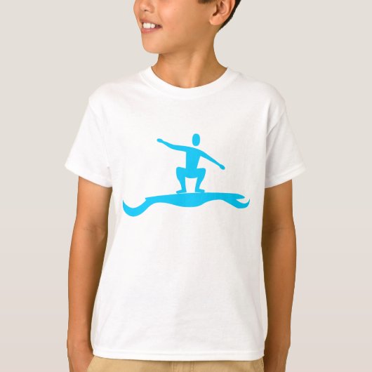 Surfcijfer - Sky Blue T-shirt (Voorkant)