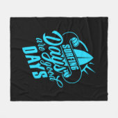 surfdagen zijn goede dagen fleece deken (Voorkant (Horizontaal))
