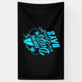 surfdagen zijn goede dagen spandoek (Verticaal)