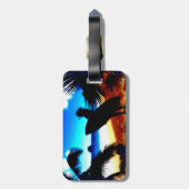 Surfen 10 bagagelabel (Achterkant verticaal)