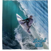 Surfen 12 douchegordijn (Voorkant)