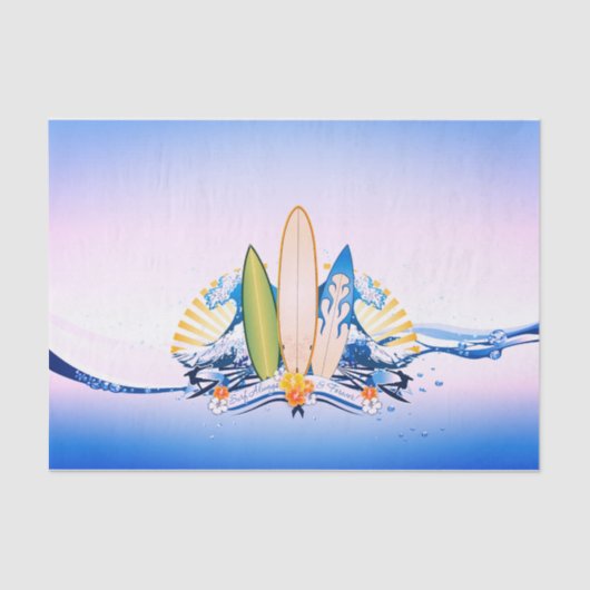 Surfen 2 tissuepapier (Voorkant)