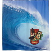 Surfen 3 douchegordijn (Voorkant)