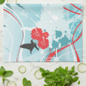 Surfen 4 keukenhanddoeken (Gevouwen)