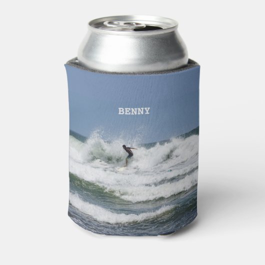 Surfen (aanpasbaar) blikjeskoeler (Blikje Achterkant)