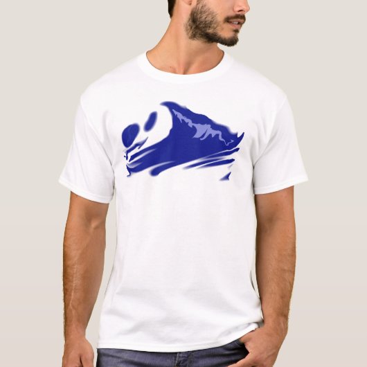 Surfen - Abstract T-shirt (Voorkant)