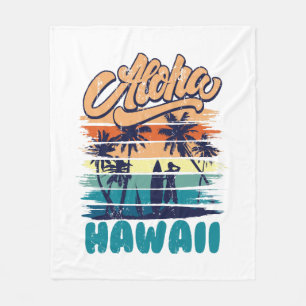 Surfen - Aloha Hawaï Fleece Deken