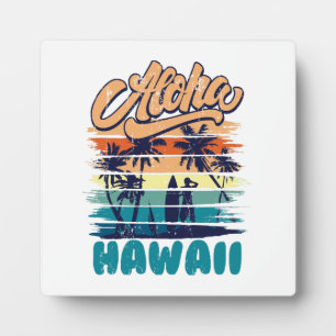 Surfen - Aloha Hawaï Fotoplaat