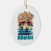 Surfen - Aloha Hawaï Keramisch Ornament (Rechts)