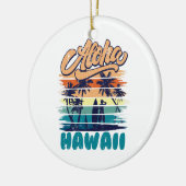 Surfen - Aloha Hawaï Keramisch Ornament (Links)