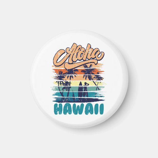 Surfen - Aloha Hawaï Magneet (Voorkant)