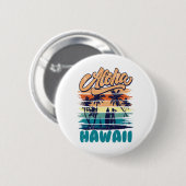 Surfen - Aloha Hawaï Ronde Button 5,7 Cm (Voorkant /achterkant)
