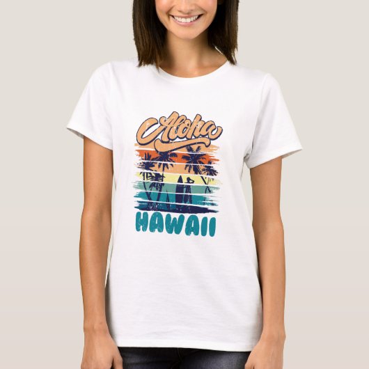 Surfen - Aloha Hawaï T-shirt (Voorkant)