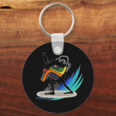 Surfen als een arrior sleutelhanger (Voorkant)