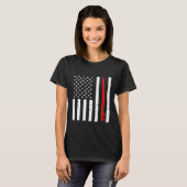 Surfen Amerikaanse vlag Surfboard T-shirt (Voorkant volledig)