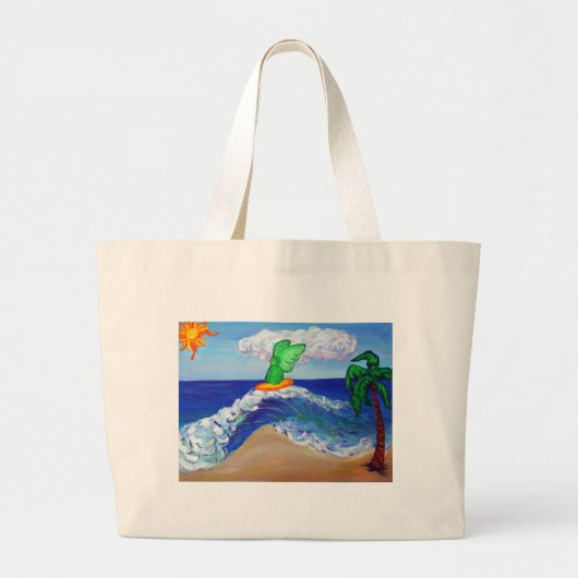 Surfen Angel Healing Angel Art Canvas tas (Voorkant)
