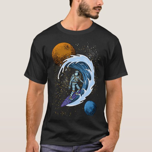 Surfen Astronaut 2 T-shirt (Voorkant)