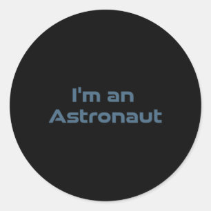 Surfen Astronaut Retro Ruimtegolf Funny Kosmisch Ronde Sticker