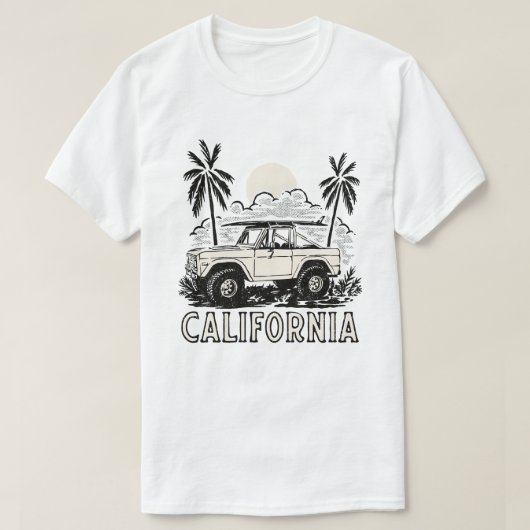 surfen_auto t-shirt (Design voorkant)