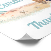 Surfen Baby shower Gift Drop Off Sign Poster (Hoek)