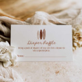 Surfen Baby shower luier spel ticket Informatiekaartje