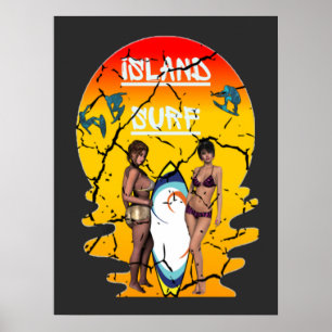 Surfen Beach Gear Poster