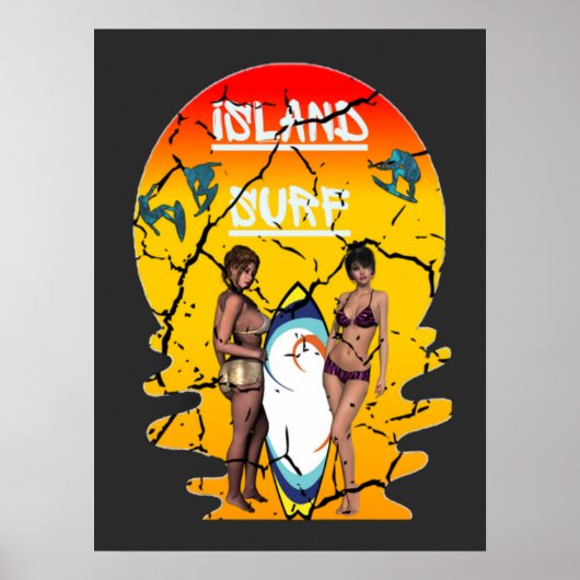 Surfen Beach Gear Poster (Voorkant)