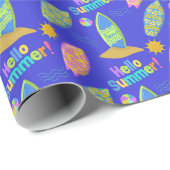 Surfen Beach Zomer Cadeaupapier (Rol Hoek)