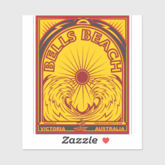 SURFEN BELLS BEACH AUSTRALIË STICKER