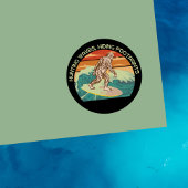 Surfen Bigfoot Jachtgolven Verbergen Voetafdrukken Post-it® Notes