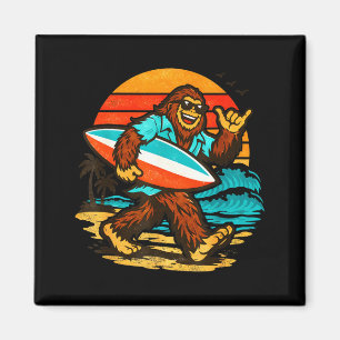 Surfen bigfoot retro zonsondergang strand tropisch magneet