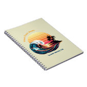 Surfen bij Sunset- Notitieboek (Rechterzijde)