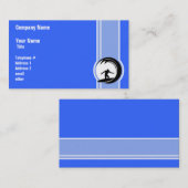 Surfen; Blauw Visitekaartje (Voorkant / Achterkant)