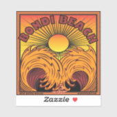 SURFEN BONDI BEACH AUSTRALIË STICKER (Vel)