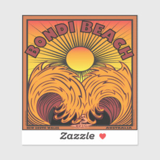 SURFEN BONDI BEACH AUSTRALIË STICKER