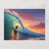 Surfen Briefkaart (Voorkant)