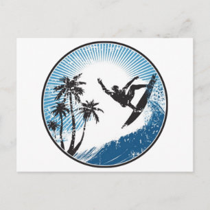 Surfen Briefkaart