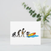 Surfen Briefkaart (Staand voorkant)