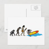 Surfen Briefkaart (Voorkant / Achterkant)