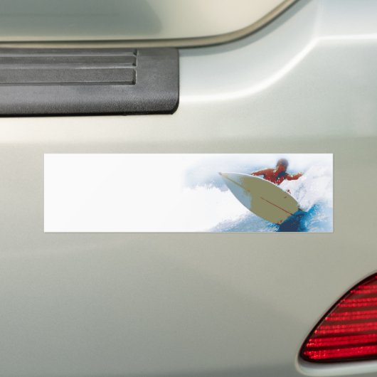 surfen bumpersticker (Op auto)