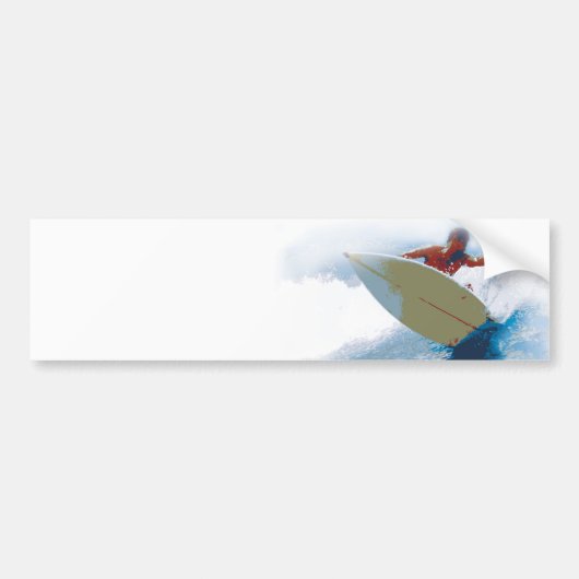 surfen bumpersticker (Voorkant)