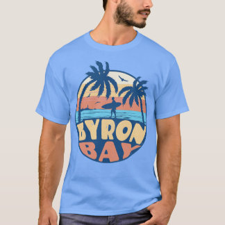  Surfen Byron Bay Australië Retro Summer V T-shirt