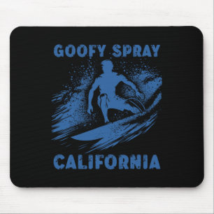 Surfen California Grappige Goofy Foot Grafische Su Muismat