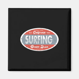 Surfen Californië Oceaan 1985 Strand Zomer Retro M Magneet