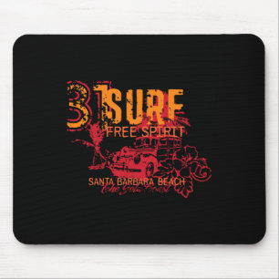 Surfen Californië Santa Rra Surfer Cadeau Vrouwen Muismat