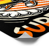 Surfen Candy Corn Grappig Halloween Ontwerp Poster (Hoek)