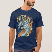 Surfen - Catch the Wave T-shirt (Voorkant)