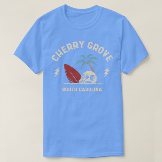  Surfen Cherry Grove South Olina Retro Sur T-shirt (Design voorkant)