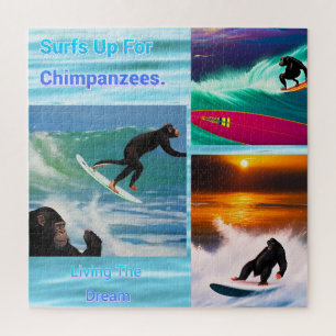 Surfen Chimpansees, puzzel Legpuzzel